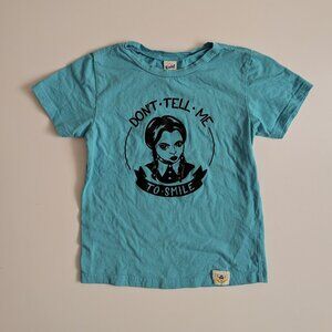 Wire & Honey Don't Tell Me To Smile Girls Tee 5t GUC